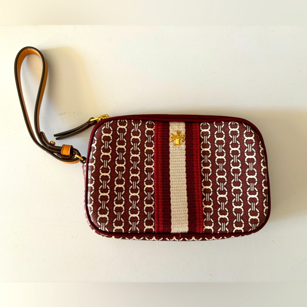 TORY BURCH - NWOT Gemini Canvas wristlet